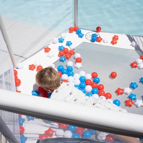 Aesthetic Kids Trampoline with Safety Net & Basketball Hoop, Ultra Safe No-Gap Design, Gifts for Boys & Girls Indoor and