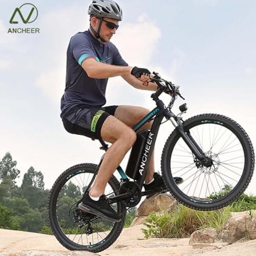 ANCHEER 500W 26" Electric Bike for Adults: Peak 750W, 48V 10.4Ah Battery, 55 Miles Range, 22MPH Speed, 3H Fast Charge, |