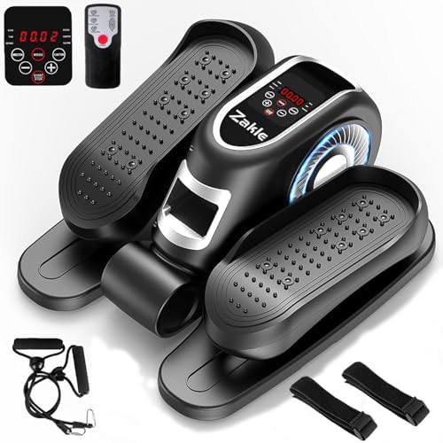 Zakle Electric Elliptical Machine for Home Office Users, Quiet Seated Pedal Exerciser with Remote Control and 12 Speed L
