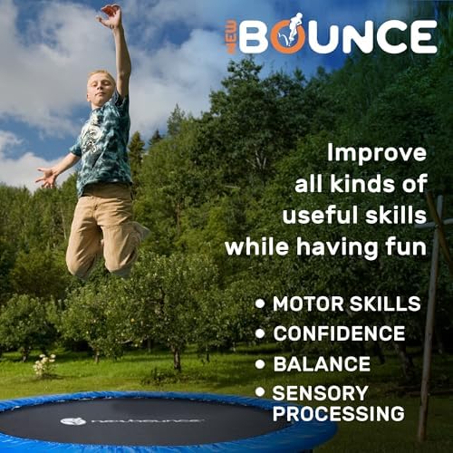 New-Bounce Mini Trampoline - Foldable for Children and Adults - Fitness Rebounder Holds Up to 220 Lbs New-Bounce Mini