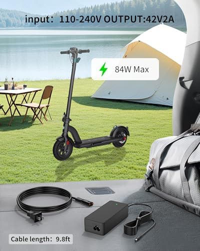 Gotrax 42V Charger for Electric Scooter Compatible with Apex/Eclipse,42V 2A Charger for Gotrax Scooters and Bikes