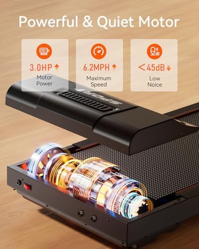 Home Gym Equipment |0HP Folding Treadmill with Incline and Bluetooth | Best Home Treadmill for Weight Loss 300 lbs Capa