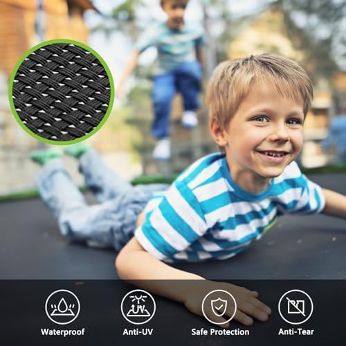 SKOK 8FT Trampolines for Kids and Adults - 400LBS Outdoor Green Trampoline - ASTM Approved - ASTM Approved Trampoline fo