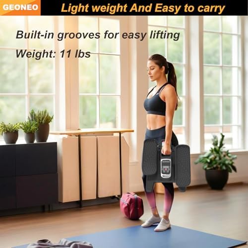 Under Desk Elliptical Machine, Quiet & Small Electric Seated Pedal Exerciser for Senior, Featuring Remote Control & 12 A