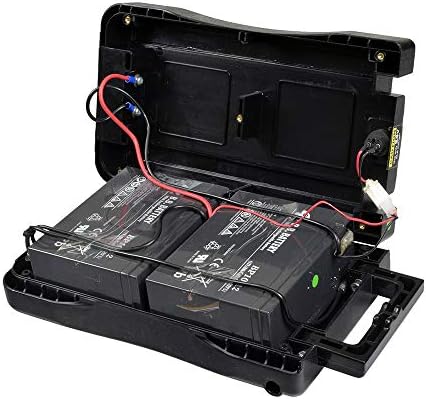 AlveyTech 24 Volt 10 Ah Rack Mount Battery Pack for Currie eZip and IZIP Bikes - Replacement with Button-Style Terminals