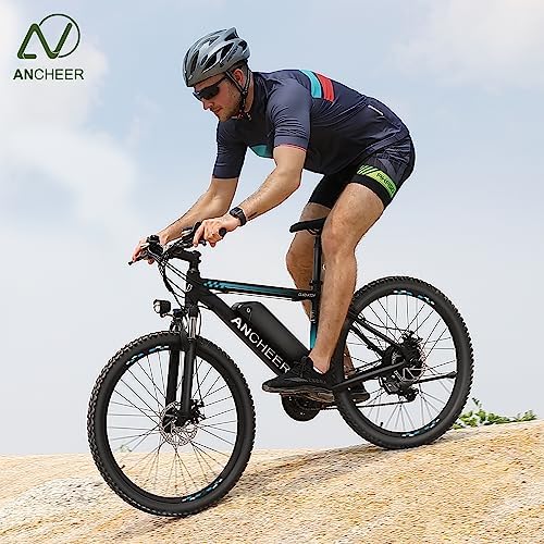 ANCHEER 750W Peak Electric Bike for Adults | UL2849 Compliant 22MPH 26" Electric Mountain Bike for Adults | 3H Fast Cha
