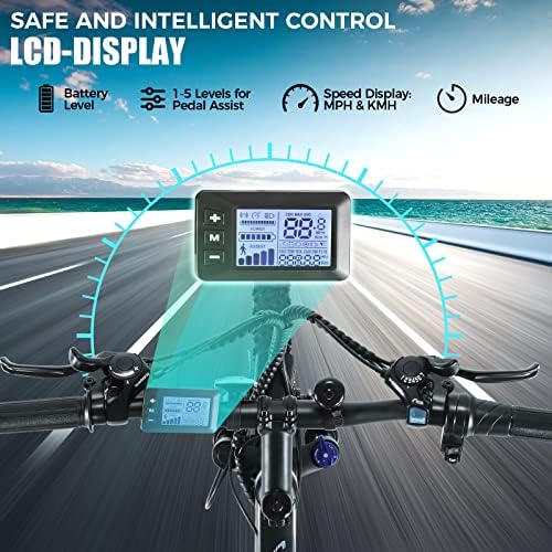 ANCHEER Peak 750W Electric Mountain Bike for Adults, 55 Miles 20-22MPH Electric Bicycle, 48V/374Wh Battery