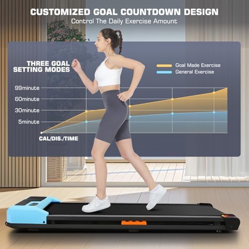 ANCHEER Portable Desk Treadmill, |5HP Walking Pad Treadmill, Home Office Gym Fitness, Easy Installation, Remote Control,