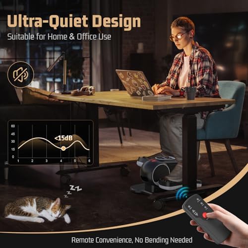 ANCHEER Ergonomic Elliptical Machine for Home Office Desk with 12 Speed Adjustments | Quiet and Portable ANCHEER Ellipt