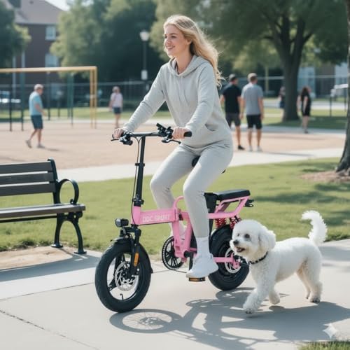 Peak 750W Motor 48V 20Ah Folding Electric Bike for Adults UL2849 | 45 Miles Range 14'' Lightweight Adults Electric Bike