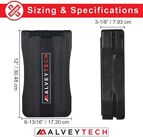 AlveyTech 24 Volt 10 Ah Rack Mount Battery Pack for Currie eZip and IZIP Bikes - Replacement with Button-Style Terminals