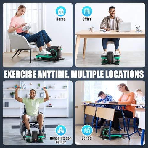 ANCHEER Quiet Elliptical Machine for Seniors Office Home Exercise