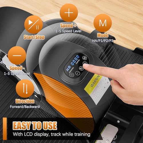 ANCHEER Under Desk Elliptical Leg Exerciser for Seniors with Remote Control | ANCHEER Ellipse Leg Exerciser with Displa