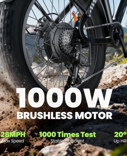 Adults 500W 25 Miles+ 20MPH Electric Mountain Bike for Off-Road Adventures | 750W 55 Miles+ 20MPH Electric Mountain Bik