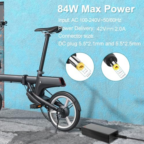 SGS Certified 42V 2A Charger for Gotrax Electric Scooters Compatible with GXL V2, G2, G3, G4, Apex, Glider, XR Elite, XR