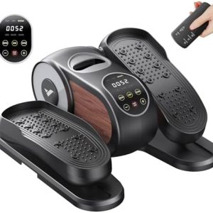 MERACH Under Desk Elliptical Machine for Seniors with Remote Control & 12-Speeds MERACH Quietest Portable Electric Sea