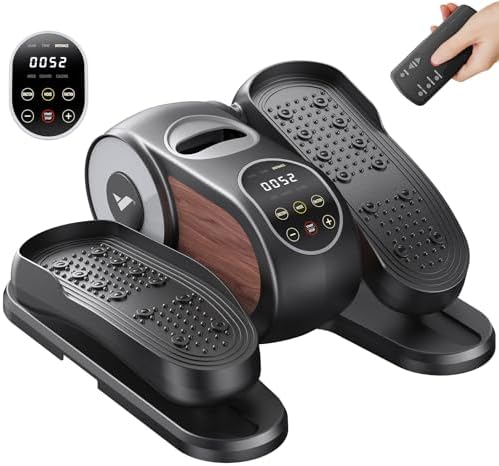 MERACH Under Desk Elliptical Machine for Seniors with Remote Control & 12-Speeds MERACH Quietest Portable Electric Sea