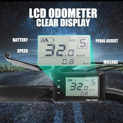 ANCHEER Folding Electric Bike for Adults | Electric Bicycle with 500W Brushless Motor(Peak 800W) 7 Speed Gear | ANCHEER