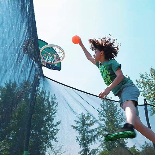 SKOK Kids Outdoor Trampoline, 400LBS ASTM Approved Net Trampoline, Kid Friendly, Outdoor Play, Durable and Safe, 12ft Di