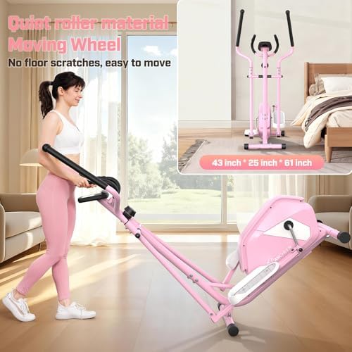 ANCHEER Home Elliptical Machine for Fitness Lovers with Ultra-Quiet Magnetic System | ANCHEER Elliptical Exercise Machi