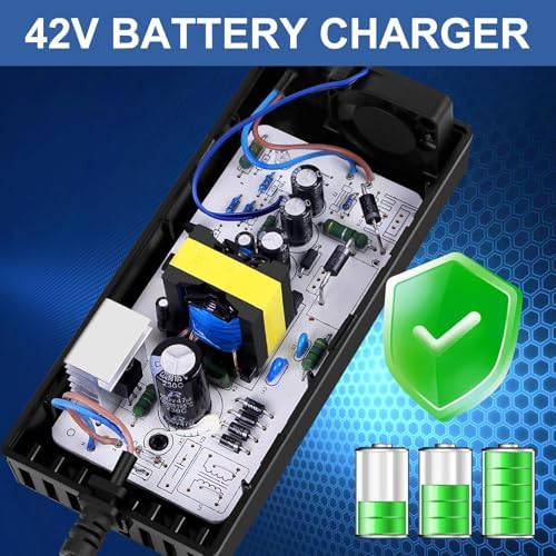 Swagtron Gotrax 42V 2A Charger 3 Prong 8mm DC Interface Battery Converter