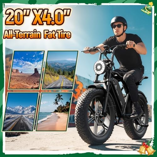 TST Electric Bike for Adults with 1500W Peak Brushless Motor | TST Electric Dirt Bike for Adults with 60 Miles Range |