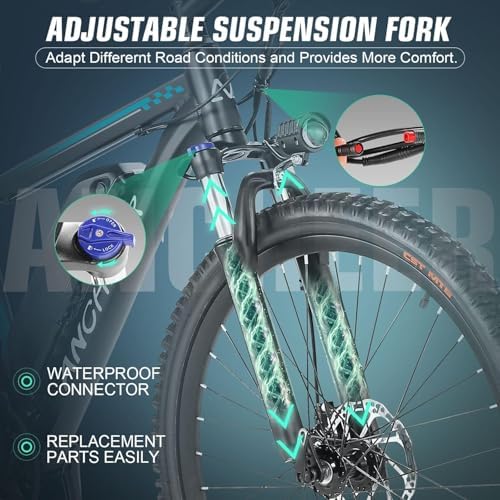 ANCHEER 750W Peak Electric Bike for Adults | UL2849 Compliant 22MPH 26" Electric Mountain Bike for Adults | 3H Fast Cha