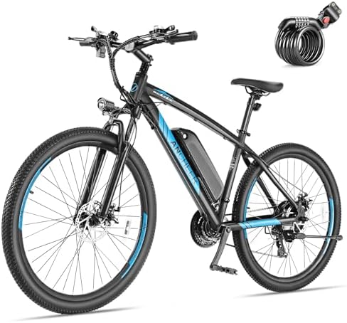 ANCHEER 750W Electric Bike for Adults, 60 Miles Ride, Fast Charge, 27.5'' Hummer Electric Mountain Bike with LCD Display