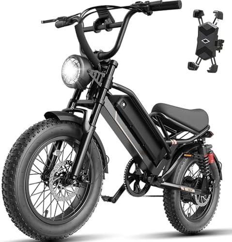 Electric Bike for Adults, 2000W/1500W Peak Motor, All Terrain Ebike Electric Bike for Adults, 20"/16" Fat Tire Ebike,