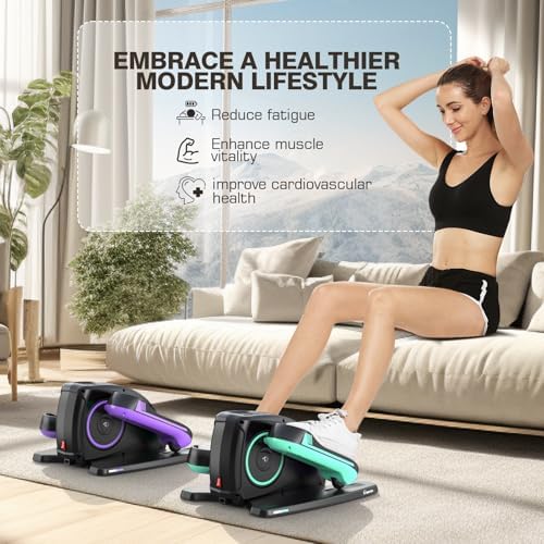 ANCHEER Quiet Elliptical Machine for Seniors Office Home Exercise