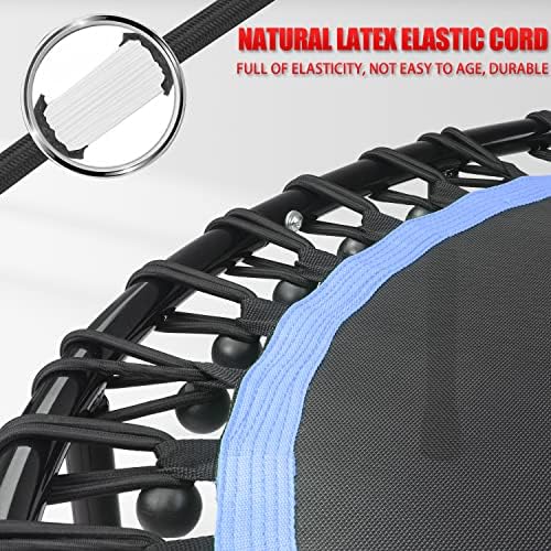 NEWAN Silent Mini Trampoline for Adults - 40" to 48" Diameter, Max Limit 330lbs, Silent Bungee Rebounder Jumping Cardio