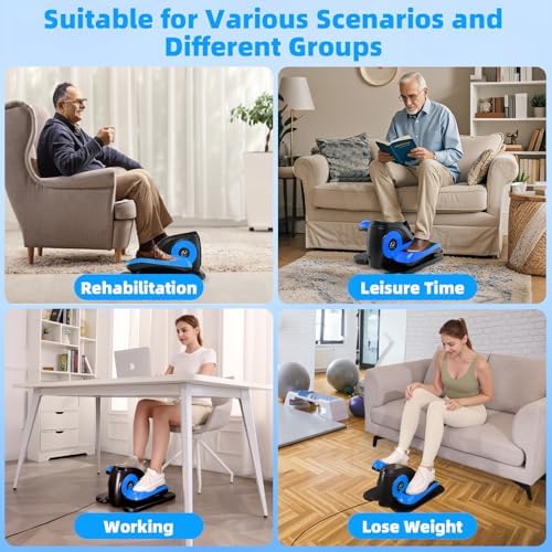 ANCHEER Elliptical Leg Exerciser for Seniors | Fully Assembled Electric Pedal Exerciser for Seniors | ANCHEER Electric