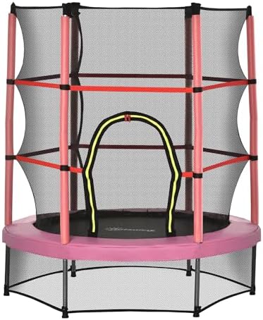 Outsons 5FT Trampoline for Kids | 55" Mini Indoor Outdoor Toddnginele Trampoline Toy | Springless Design Safety Trampol