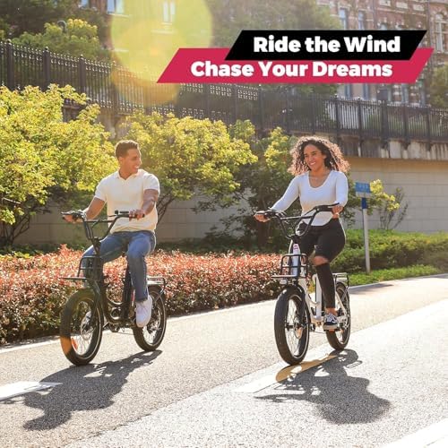 Windone E20 Electric Bike for Adults, 20'' x |0'' Tire & 350W Motor, 7 Speed Shimano, Max 20 MPH, 40 Miles Range, Urban