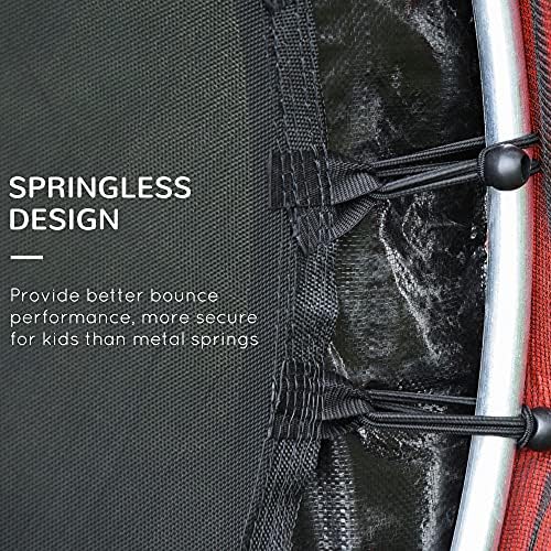 Outsons 5FT Trampoline for Kids | 55" Mini Indoor Outdoor Toddnginele Trampoline Toy | Springless Design Safety Trampol