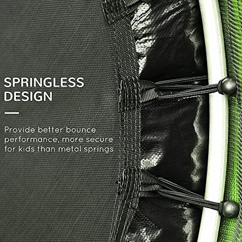 Outsons 5FT Trampoline for Kids | 55" Mini Indoor Outdoor Toddnginele Trampoline Toy | Springless Design Safety Trampol