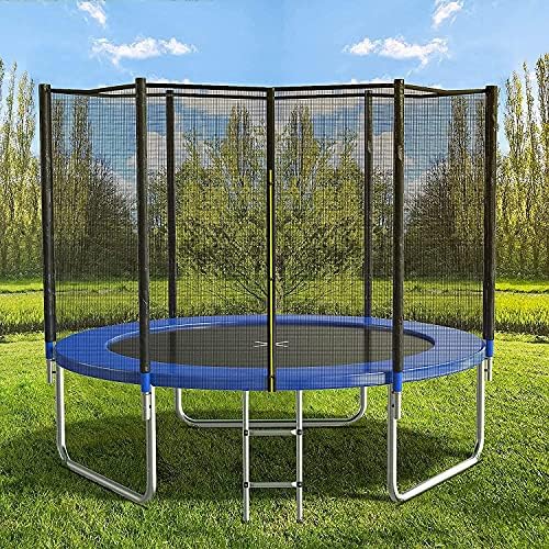 AOTOB Heavy Duty Trampoline with Safety Net and Hoop for Kids and Adults Outdoor Jumping
