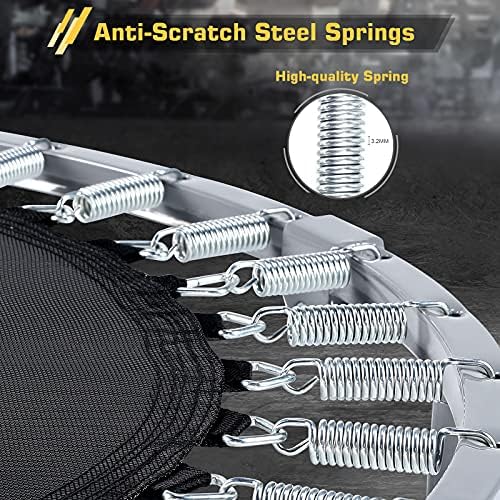 BCAN Mini Trampoline for Adults Indoor Workout with Safety Pad, Rebounder Exercise Trampoline, Max Load 300lbs BCAN Fo